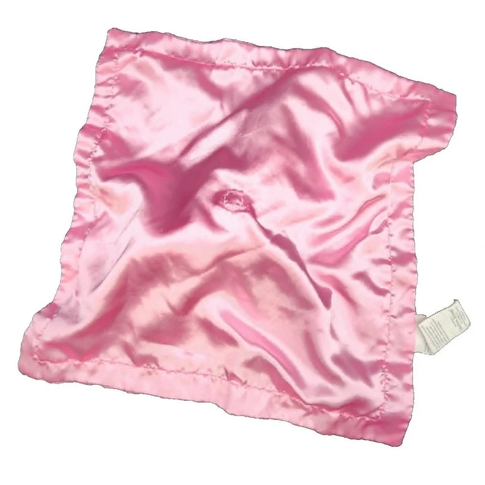 Stepping Stones Elephant Lovey Pink I Love Hugs‎ Satin Trim Security Blanket